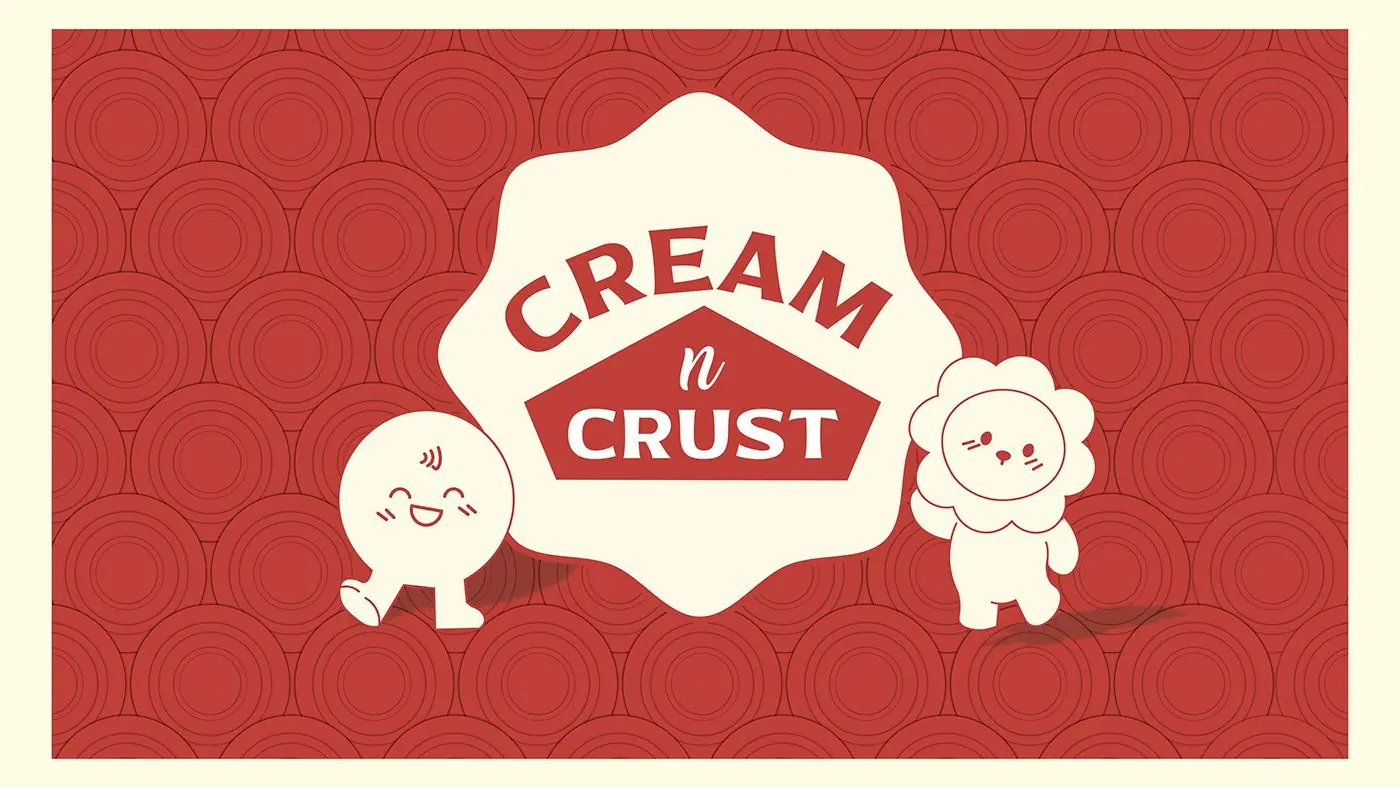 Cream ‘n’ Crust — Logo Designing, Mockups by Aditya Jain