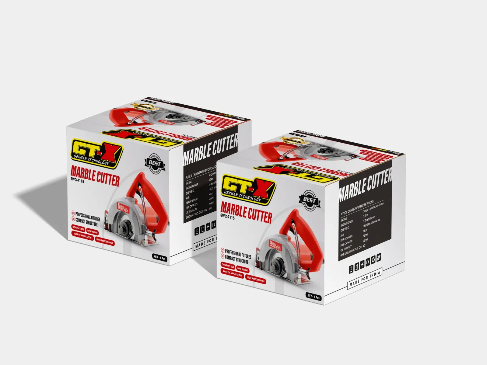 Saw Master GTX Series — Packaging Design, Mockups by Aditya Jain